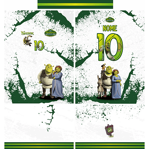 Arte vetor camisa Interclasse Shrek Mod-687