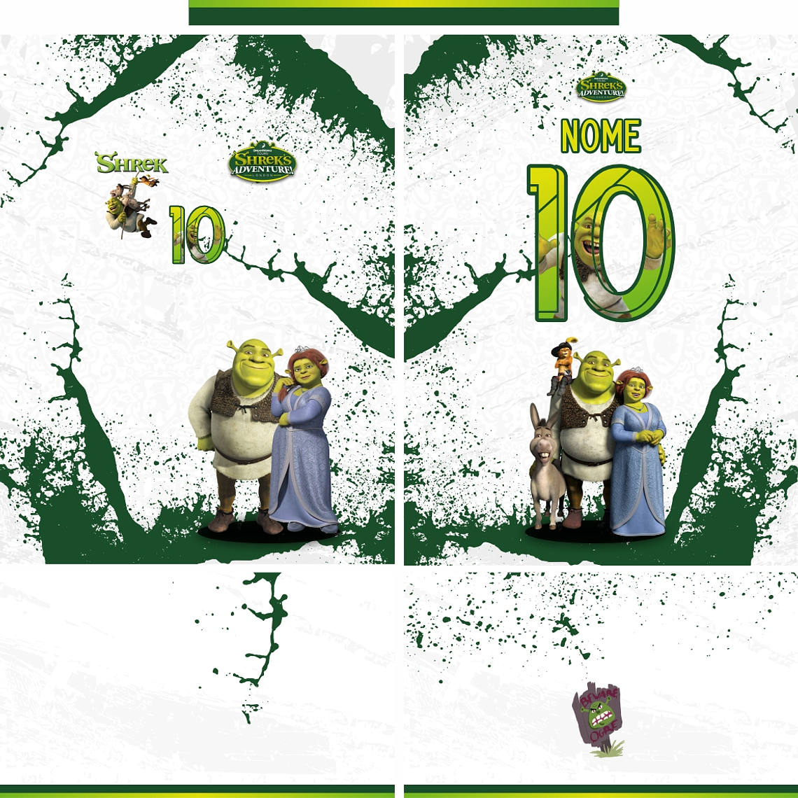 Arte vetor camisa Interclasse Shrek Mod-687 1