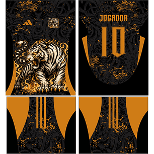 Arte Vetor Camisa Interclasse Tigre Mod-674