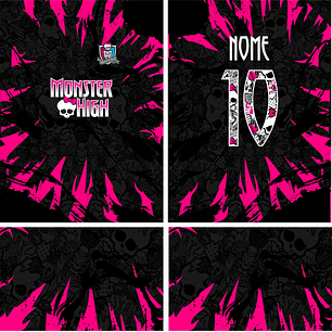 Arte Vetor Camisa Interclasse Monster high Mod-663
