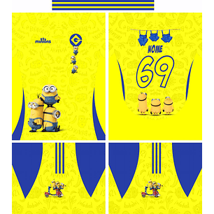 Arte Vetor Camisa Interclasse Minions Mod-662