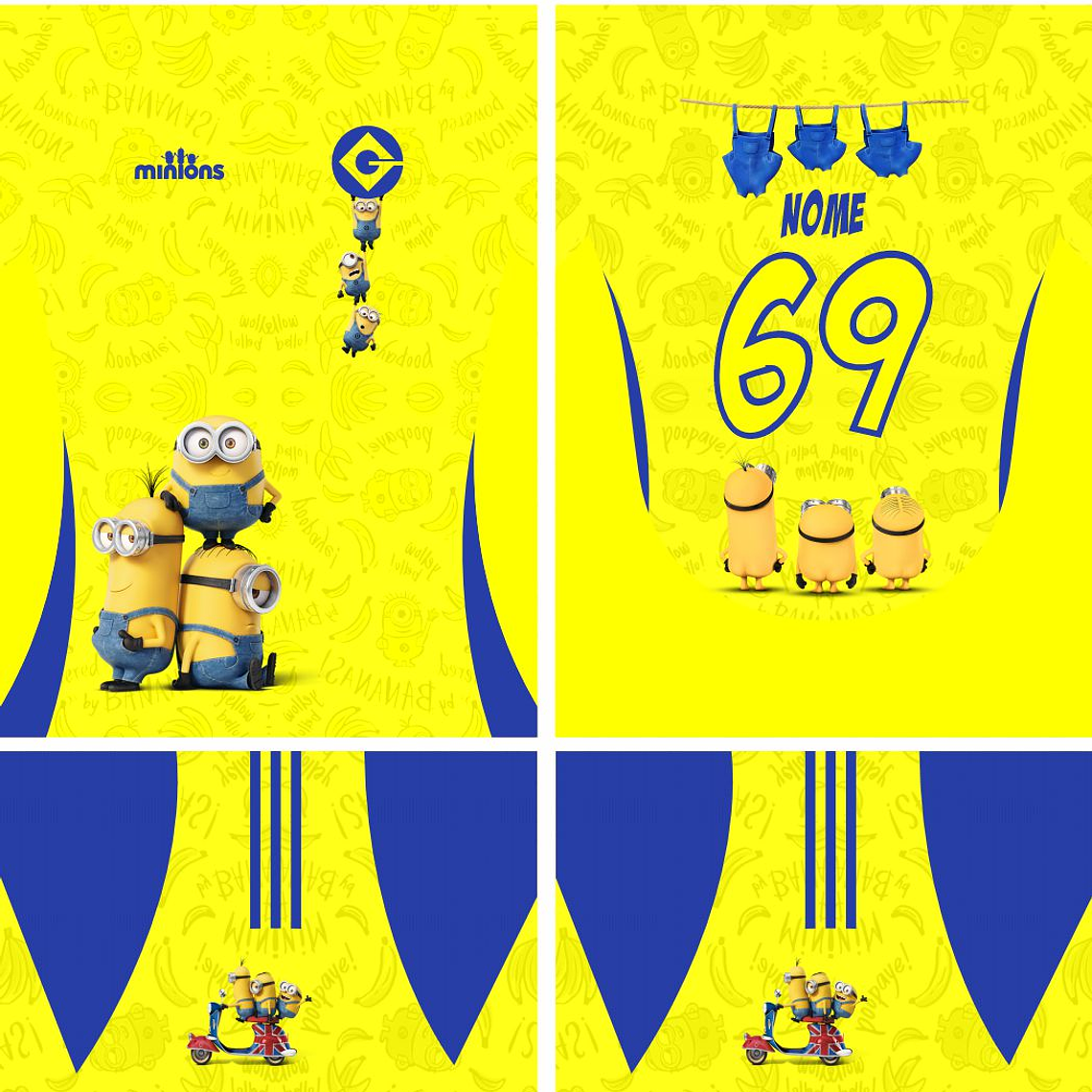 Arte Vetor Camisa Interclasse Minions Mod-662 1