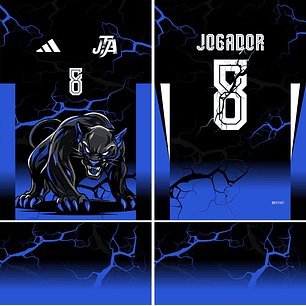 Arte Vetor Camisa Interclasse pantera Mod-649