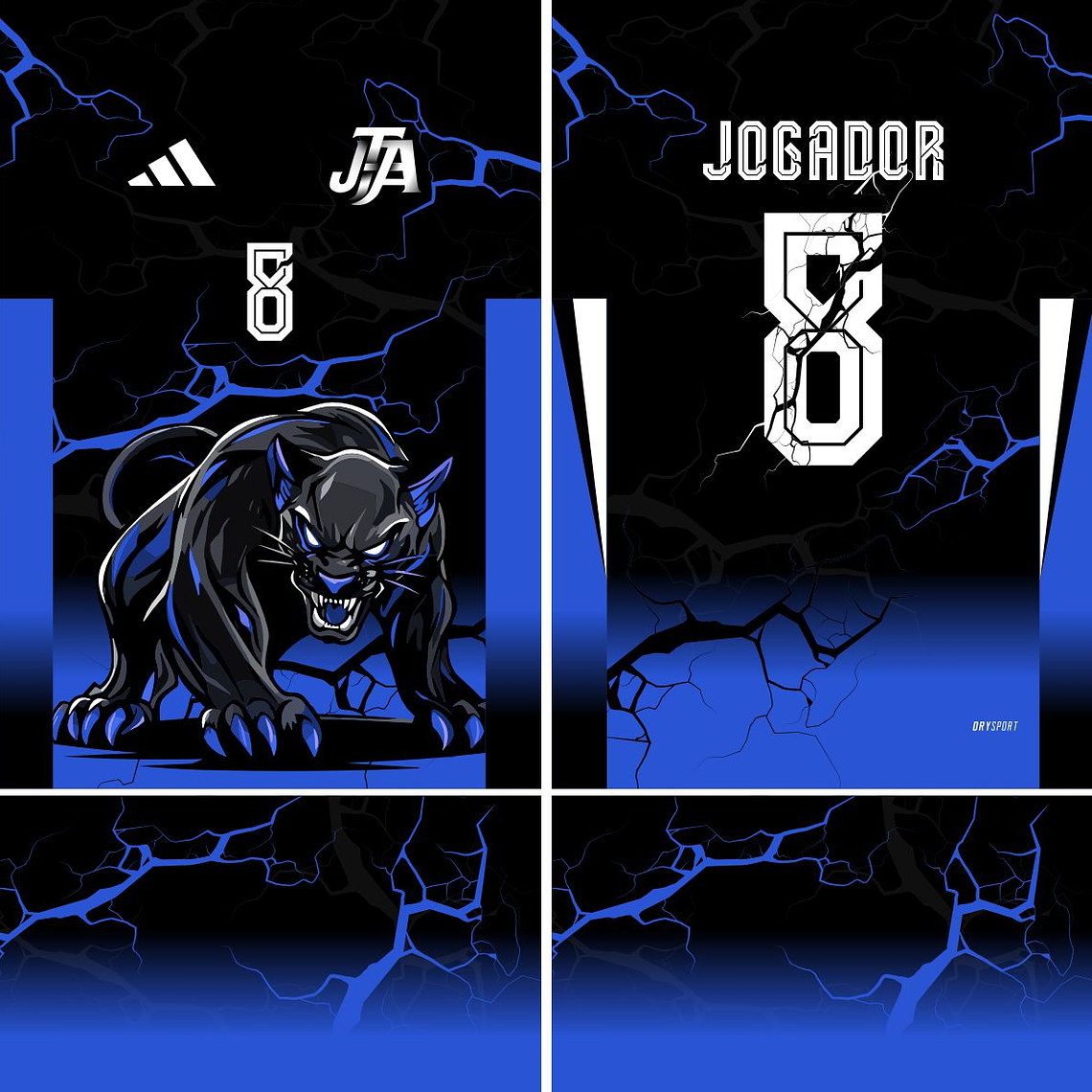 Arte Vetor Camisa Interclasse pantera Mod-649 1