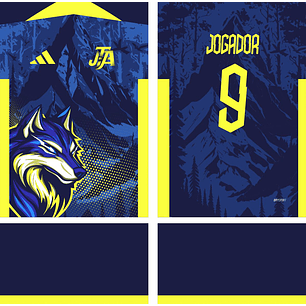 Arte Vetor Camisa Interclasse Lobo Mod-648