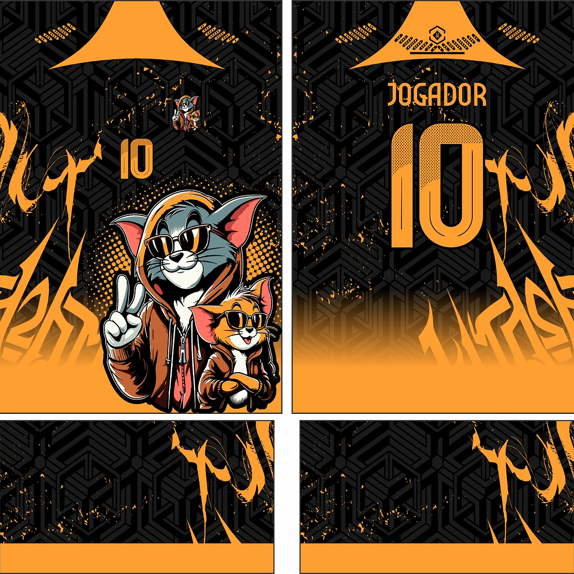 Arte vetor camisa Interclasse Tom & Jerry Mod-640 1