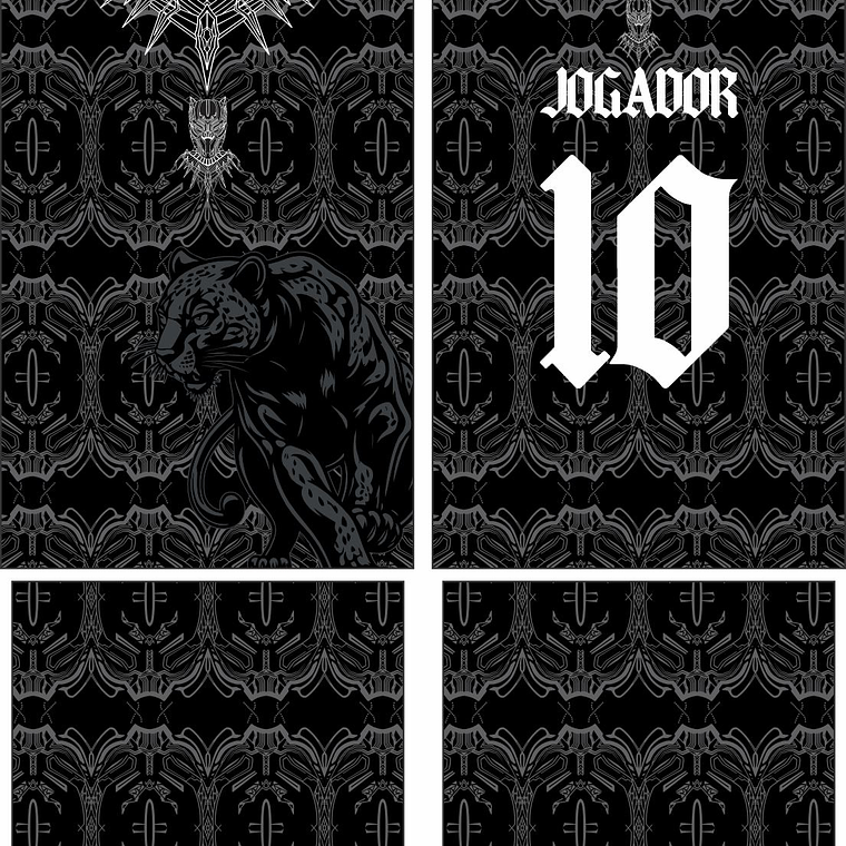 Arte Vetor Camisa Interclasse Pantera Mod-635 1