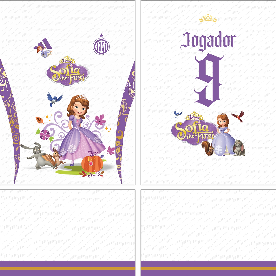 Arte vetor camisa Interclasse Sofia the First 2025 Mod-635 1