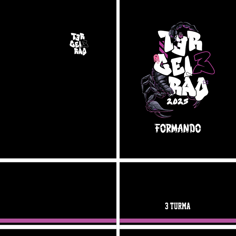 Arte Vetor Camisa Terceirão Escorpião Mod-309 1