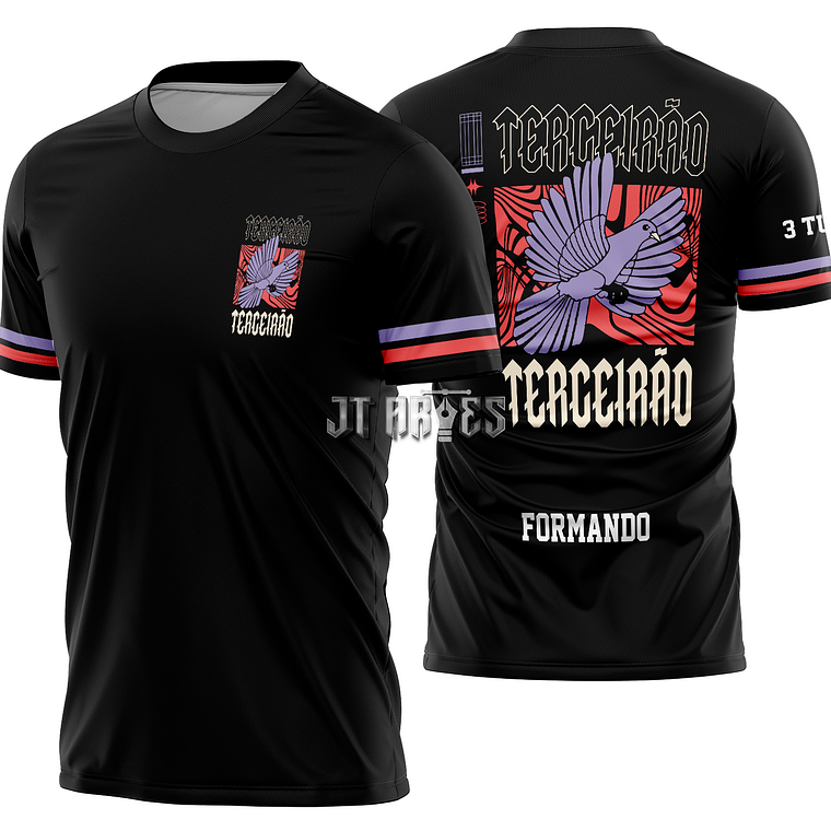 Arte Vetor Camisa Terceirão Pássaro Mod-296 1