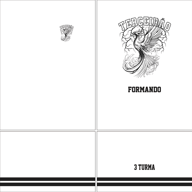 Arte Vetor Camisa Terceirão Fênix Mod-289 1