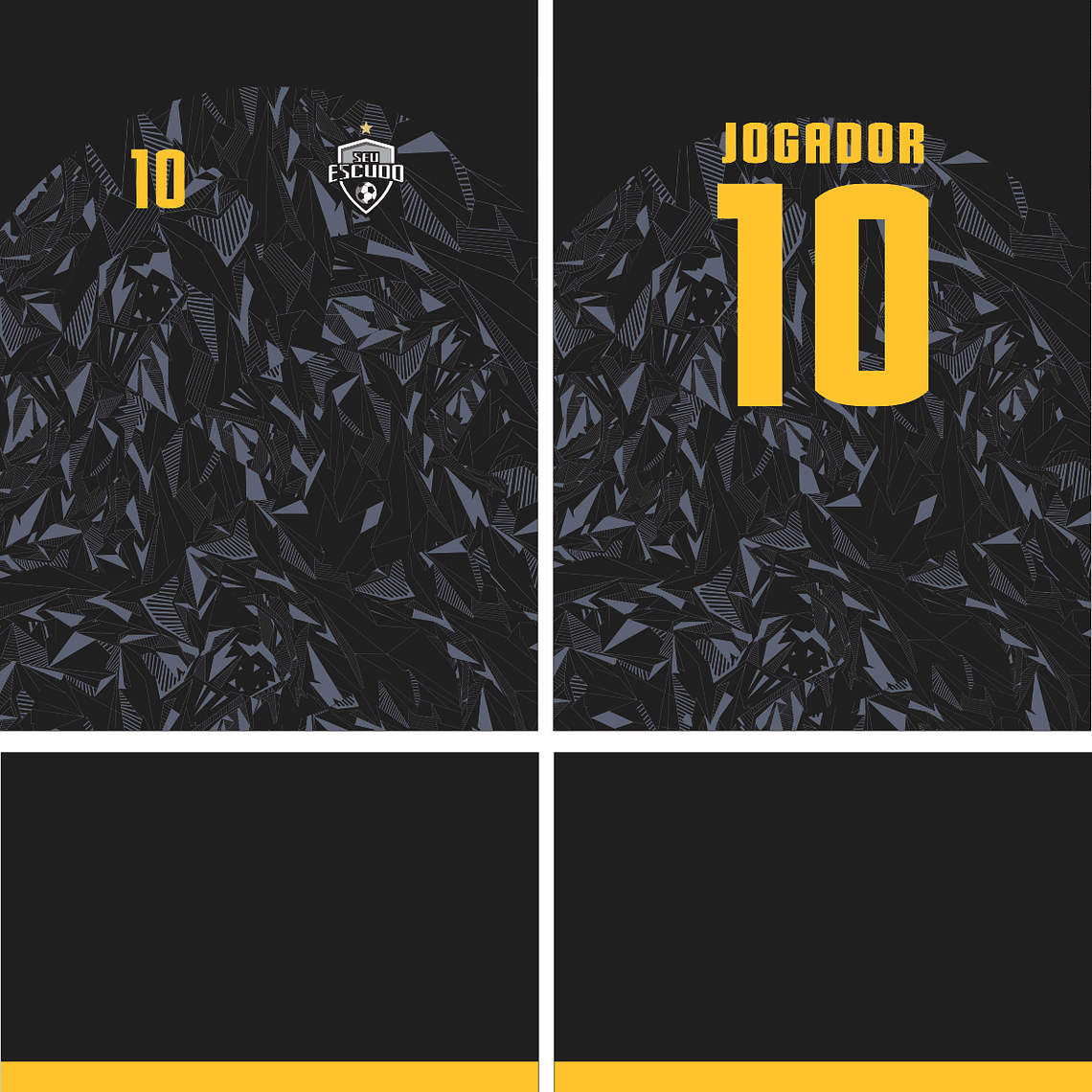 Arte Vetor Camisa Futebol Amador Mod-426 1