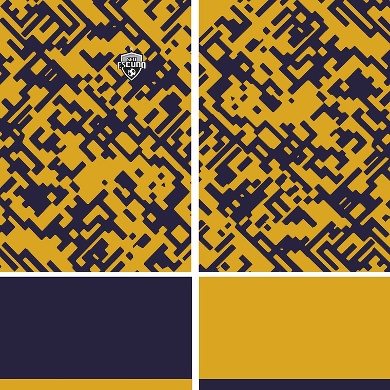 Arte Vetor Camisa Futebol Amador Mod-412 1