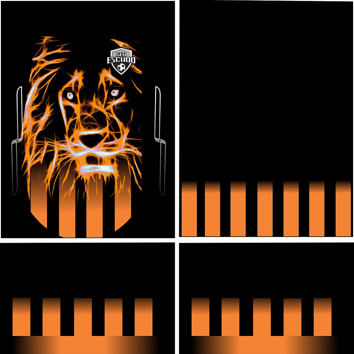 Arte Vetor Camisa Futebol Amador Mod-401 1