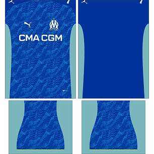 Arte Vetor Camisa Olympique Marseille Terceira 2025-2026