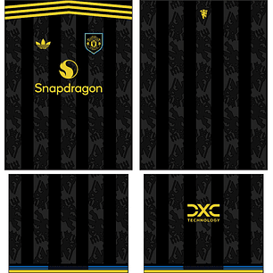 Arte Vetor Camisa Manchester United Terceira 2025-2026