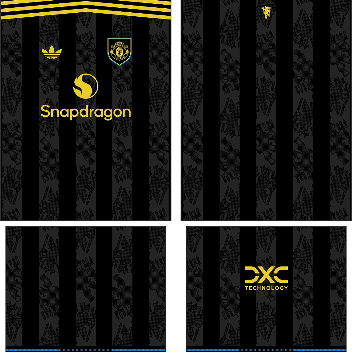 Arte Vetor Camisa Manchester United Terceira 2025-2026 1