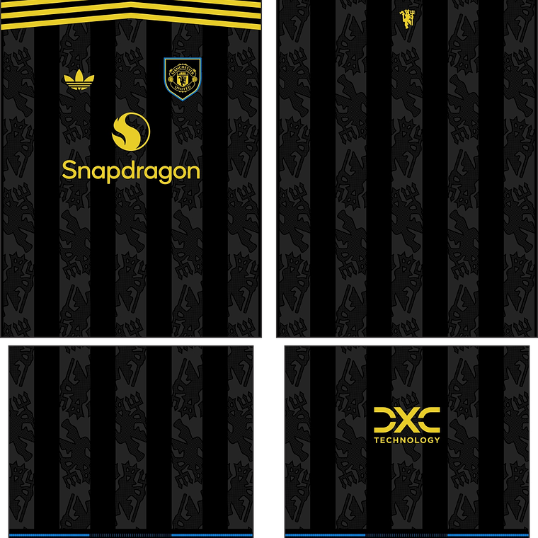 Arte Vetor Camisa Manchester United Terceira 2025-2026 1