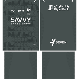 Arte vetor camisa Al Hilal Terceira 2025-2026