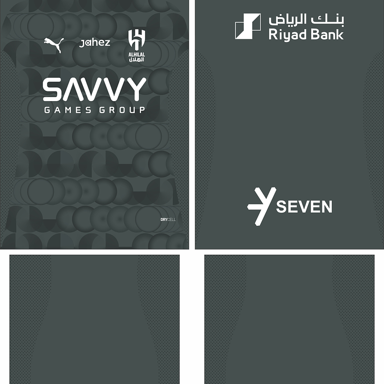 Arte vetor camisa Al Hilal Terceira 2025-2026 1