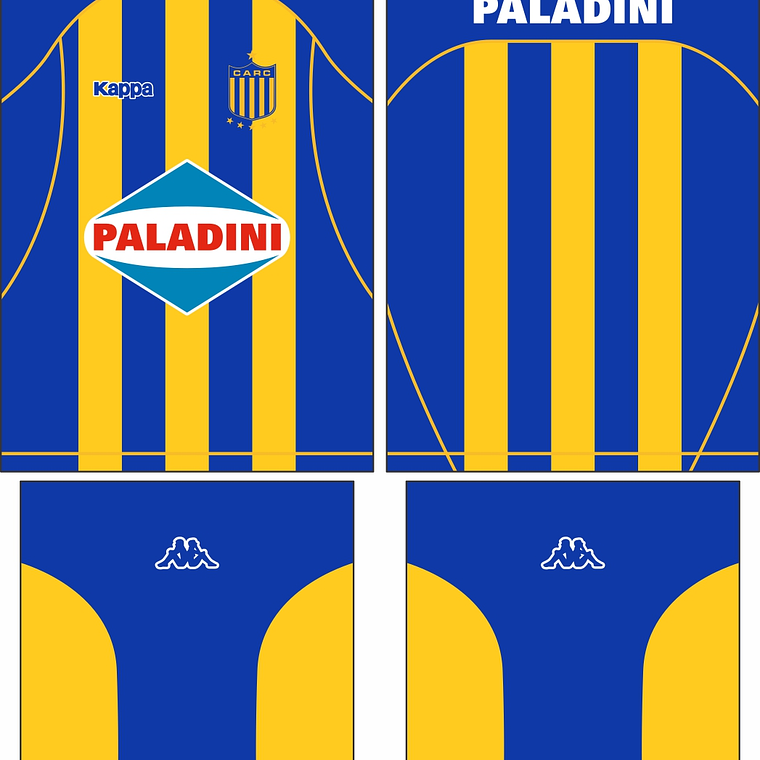 Arte Vetor Camisa Rosario Central Local 2006-2007 1