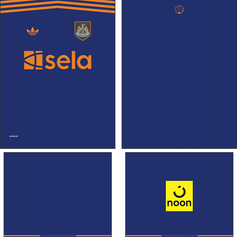 Arte Vetor Camisa Newcastle Terceira 2025-2026 1