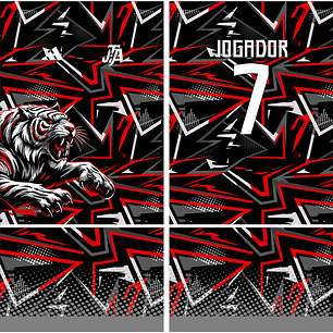 Arte Vetor Camisa Interclasse Tigre Mod-629