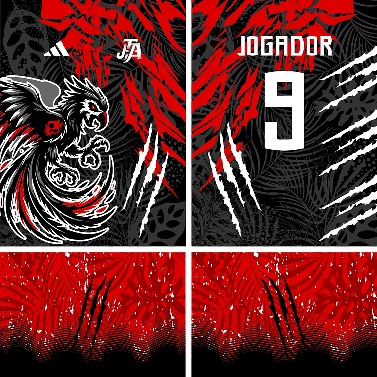 Arte Vetor Camisa Interclasse Arara Mod-628 1