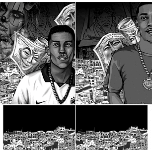 Arte estampa camisa Quebrada-mod-21