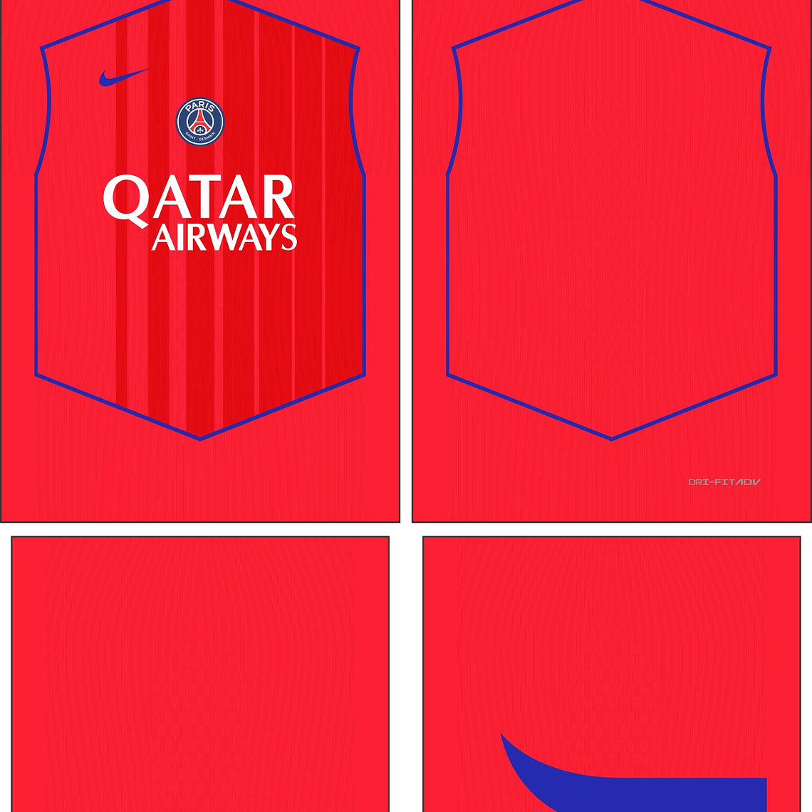 Arte Vetor Camisa PSG Terceira 2025-2026 1