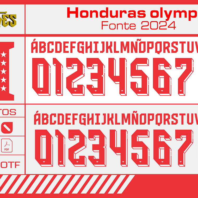 Arte Vetor Camisa Honduras olympia 2024 1