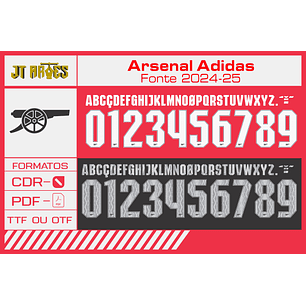 Fonte Arsenal-ing 2024-25 Nike UCL 2