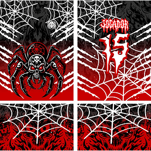 Arte Vetor Camisa Interclasse Aranha venenosa Mod-624