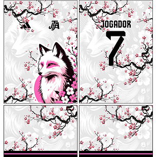 Arte Vetor Camisa Interclasse pato Raposa Mod-611