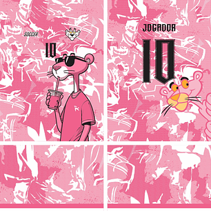 Arte Vetor Camisa Interclasse Pantera Cor de Rosa Mod-613