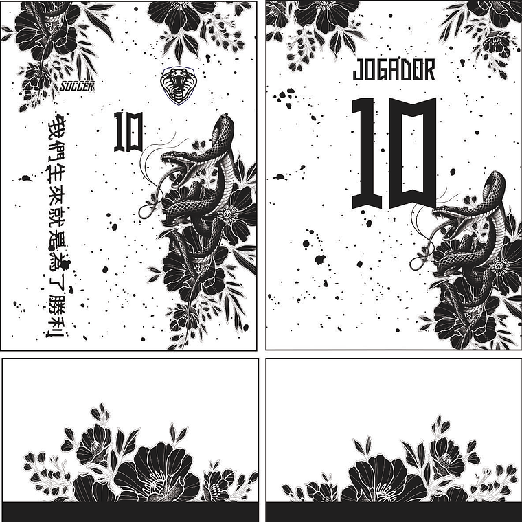 Arte Vetor Camisa Interclasse Cobra Mod-607 1