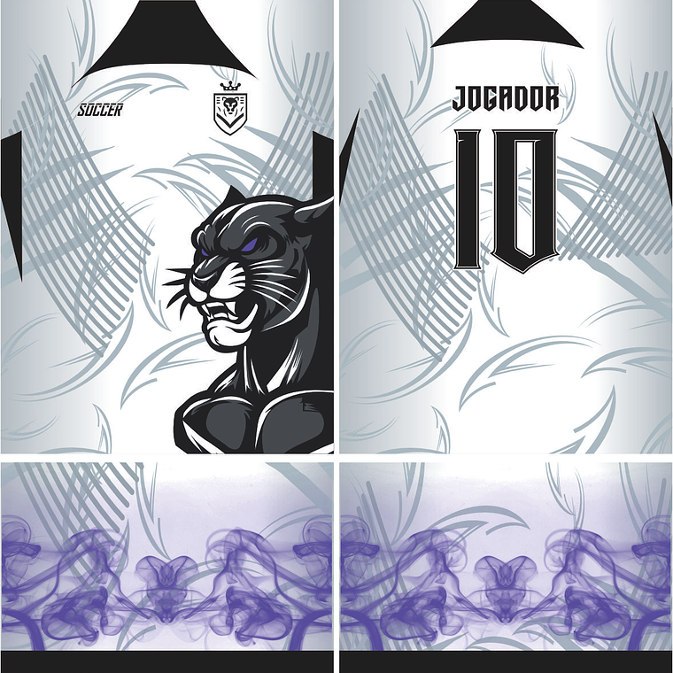 Arte Vetor Camisa Interclasse Pantera Mod-590 2