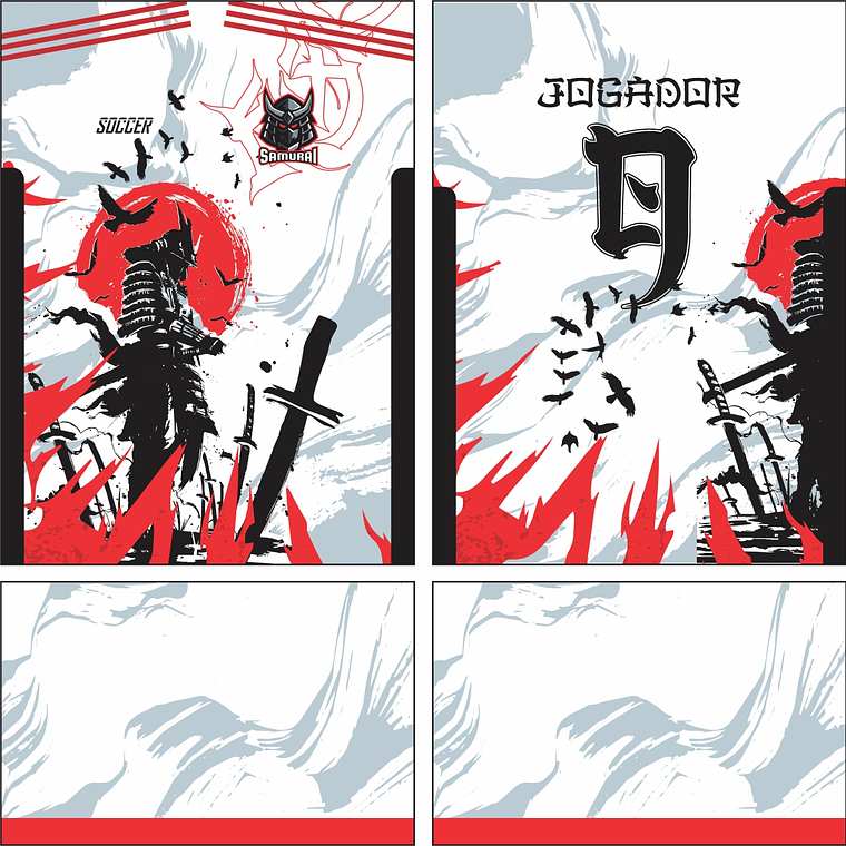 Arte Vetor Camisa Interclasse Samurai 580 1