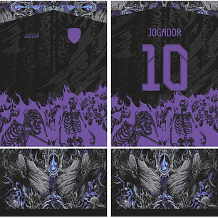 Arte Vetor Camisa Interclasse Esqueleto 570