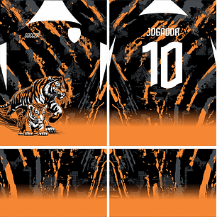 Arte Vetor Camisa Interclasse Tigre 555