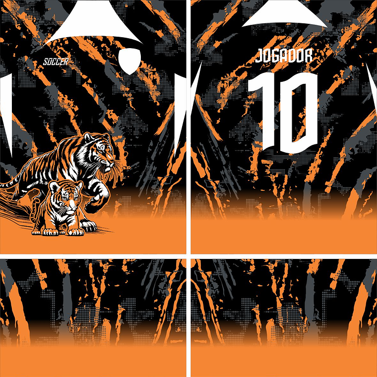 Arte Vetor Camisa Interclasse Tigre 555 1