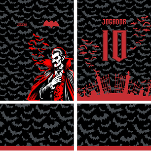 Arte Vetor Camisa Interclasse Drácula 535