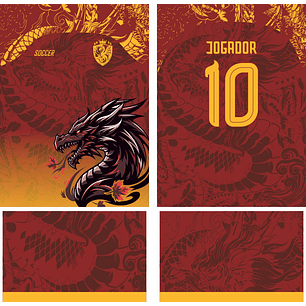 Arte Vetor Camisa Interclasse Dragão Mod-527