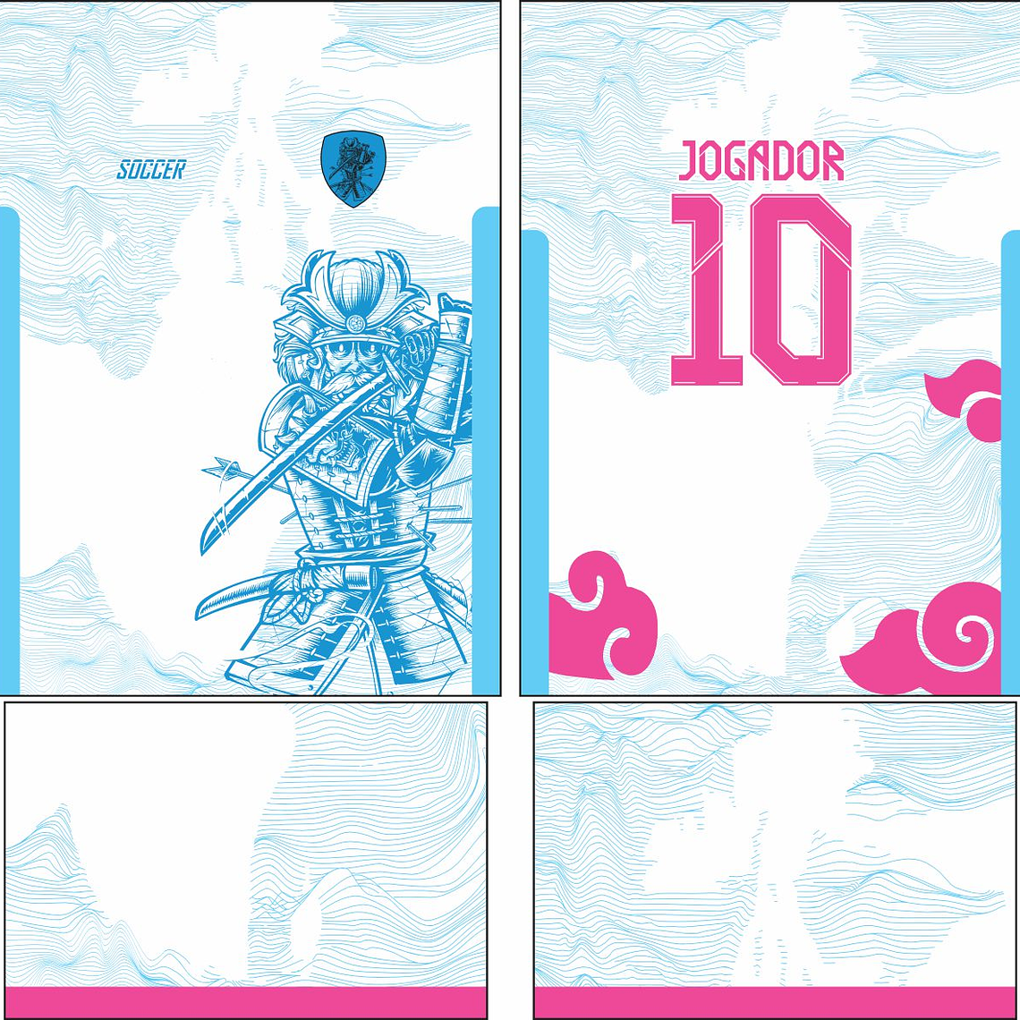 Arte Vetor Camisa Interclasse Samurai Mod-525 1