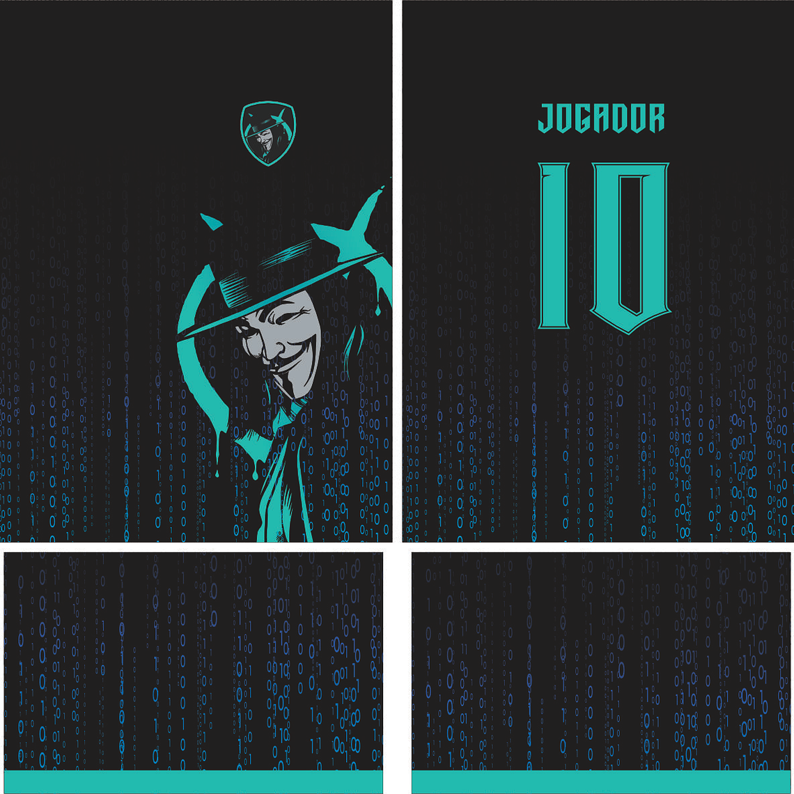 Arte Vetor Camisa Interclasse Anonymous Mod-524 1