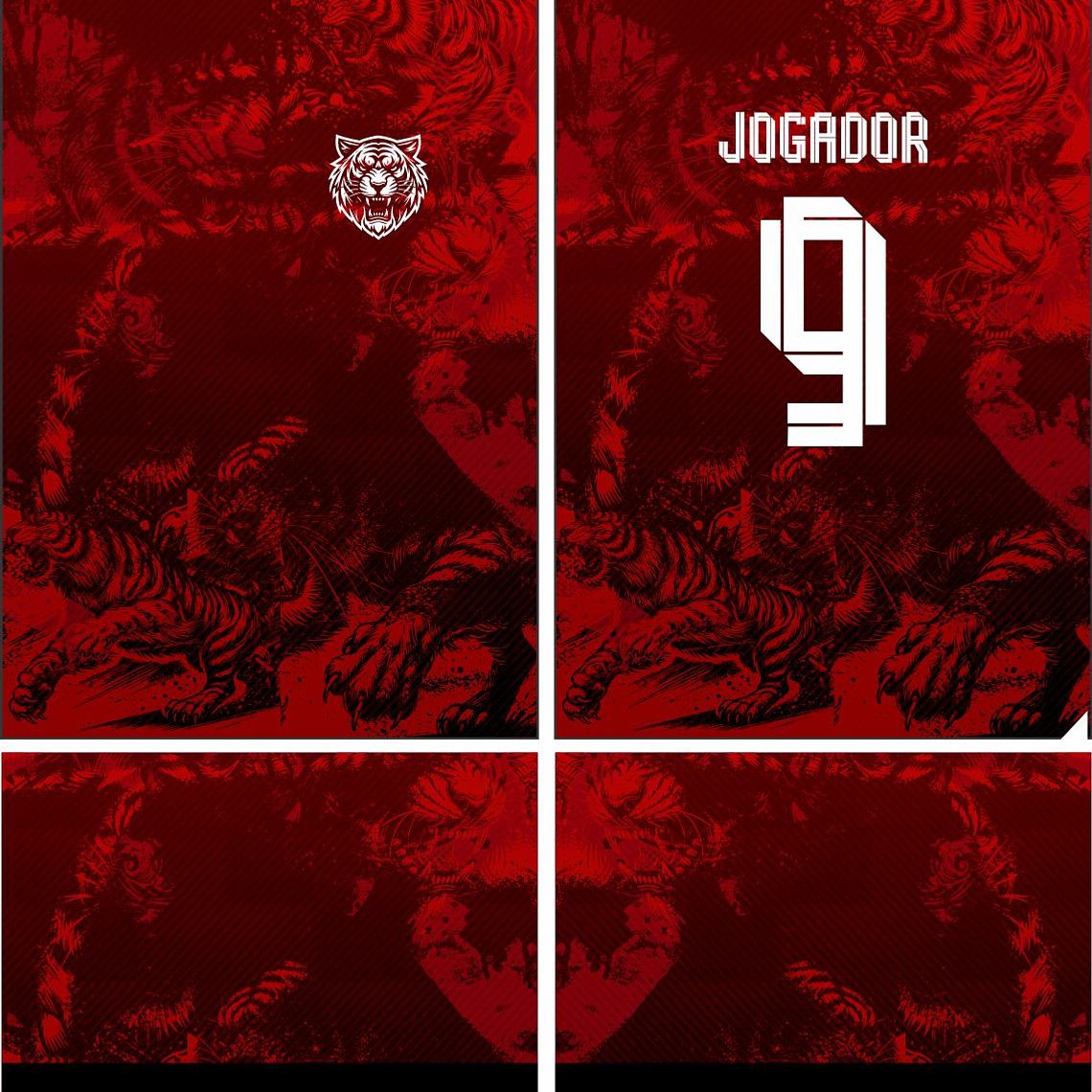 Arte Vetor Camisa Interclasse Tigre Mod-520 1