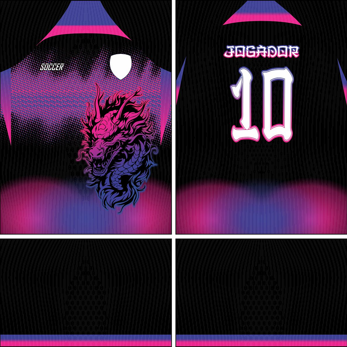 Arte Vetor Camisa Interclasse Dragão Mod-515 1