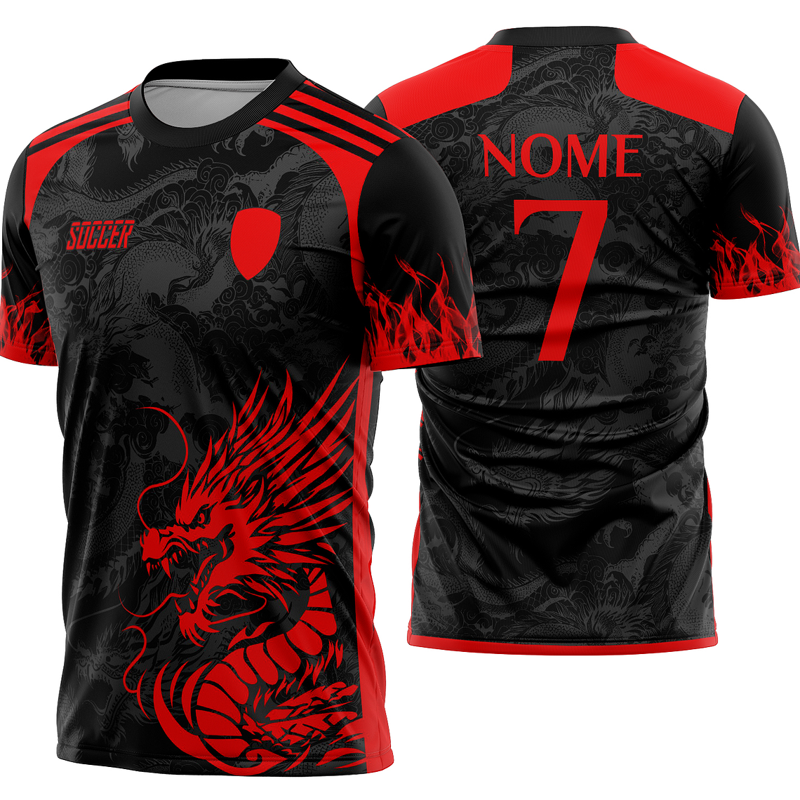 Arte Vetor Camisa Interclasse dragão Mod-843 1