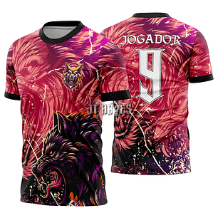 Arte Vetor Camisa Interclasse Lobo Mod-513