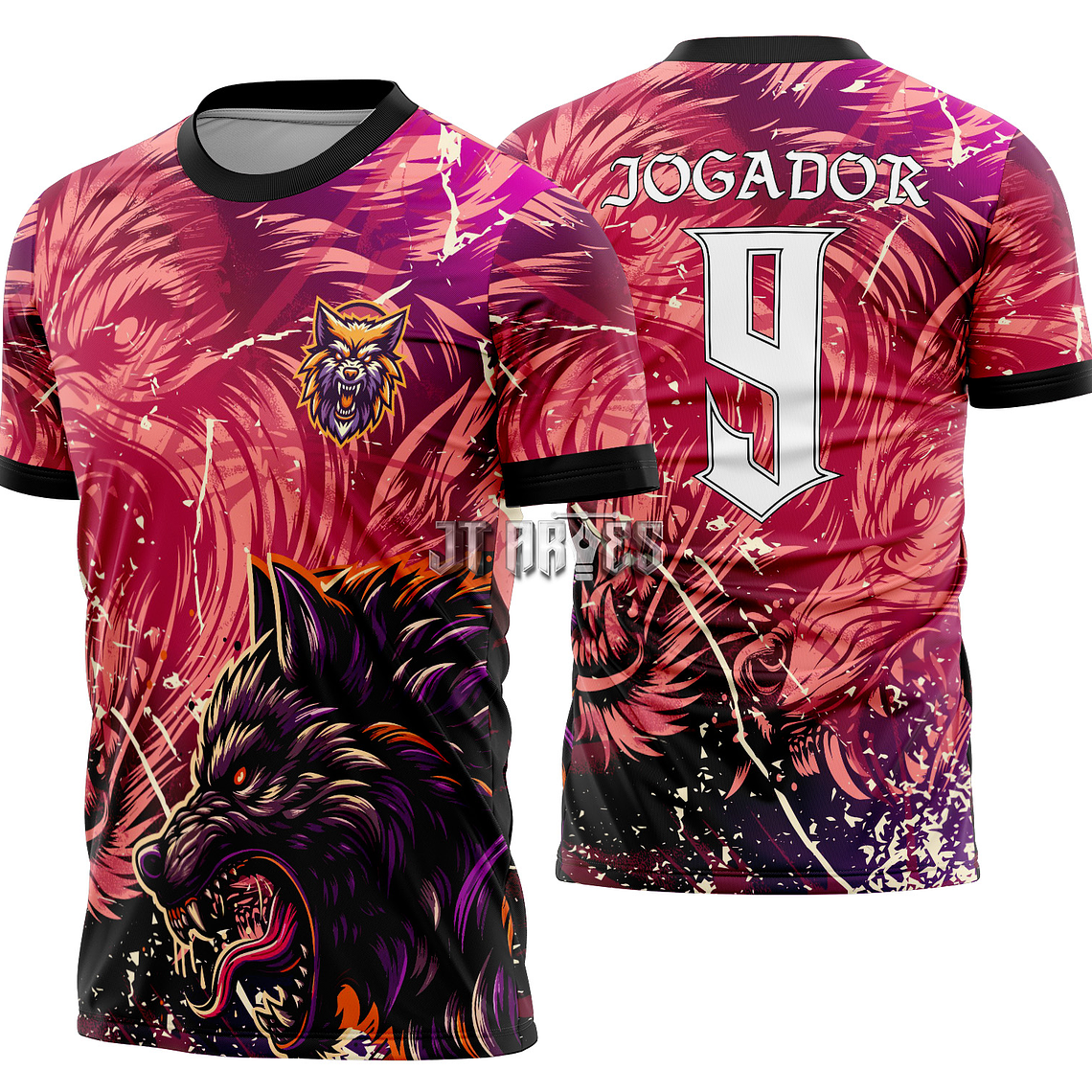 Arte Vetor Camisa Interclasse Lobo Mod-513 1